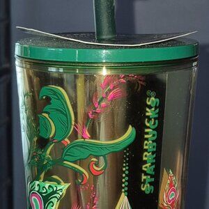 2024 Starbucks Holiday Reindeer (Peacock Collection) 24 oz Cold Cup Tumbler NEW